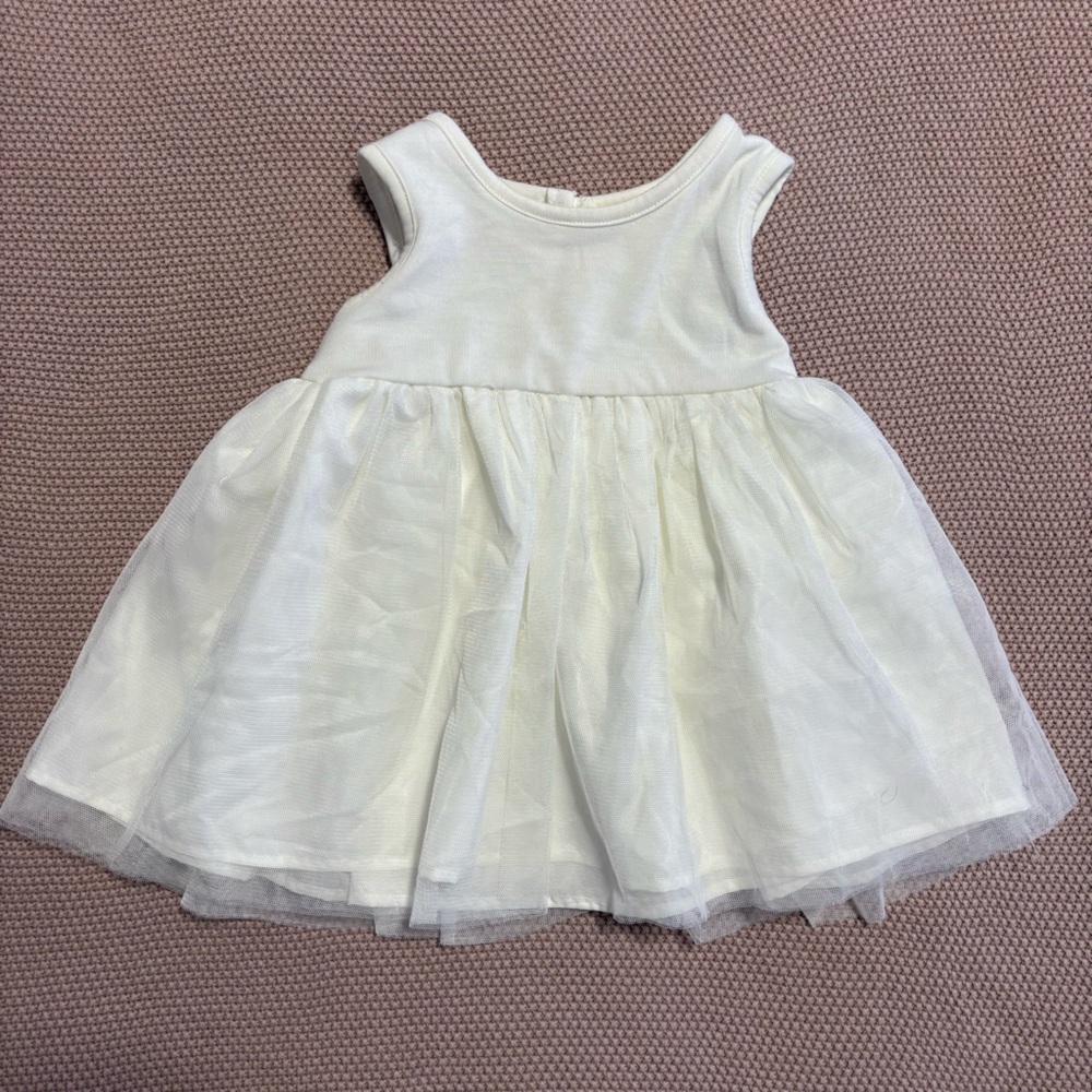 Skatie White Scoop Neck Sleeveless Sundress